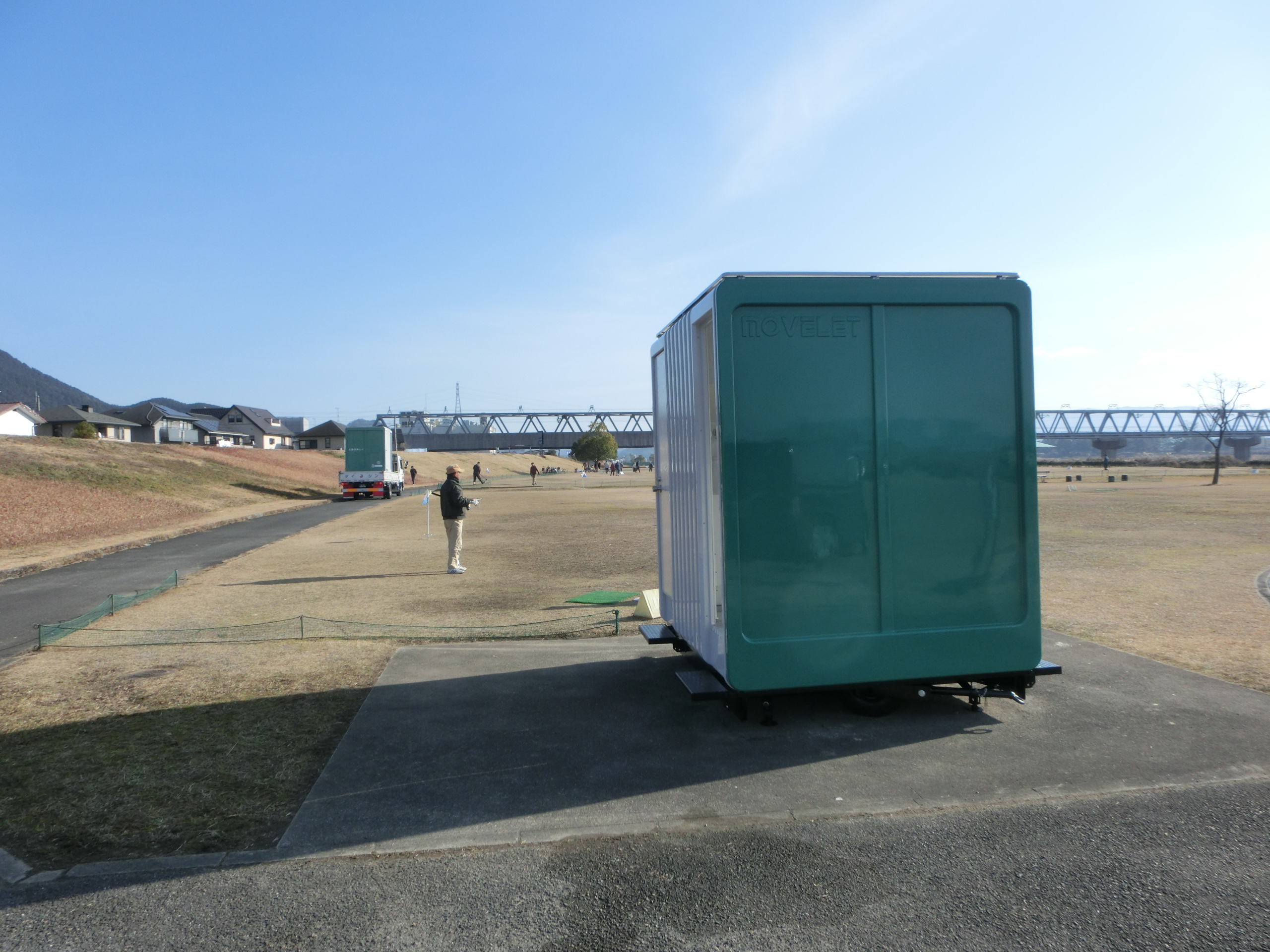野洲川河川公園MW22簡易水洗式移動トイレ